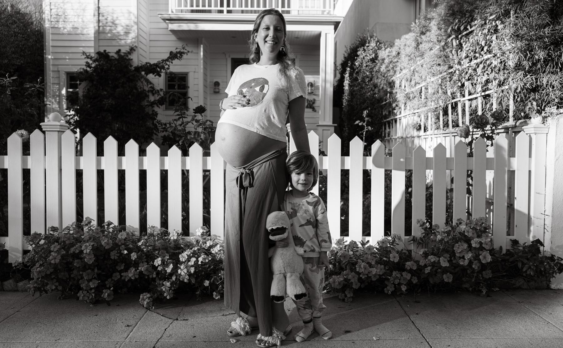 Ana Mancera pregnant with her son